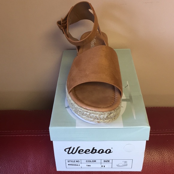 !! NEW !! Platform Espadrille Sandals in Camel - Picture 10 of 10